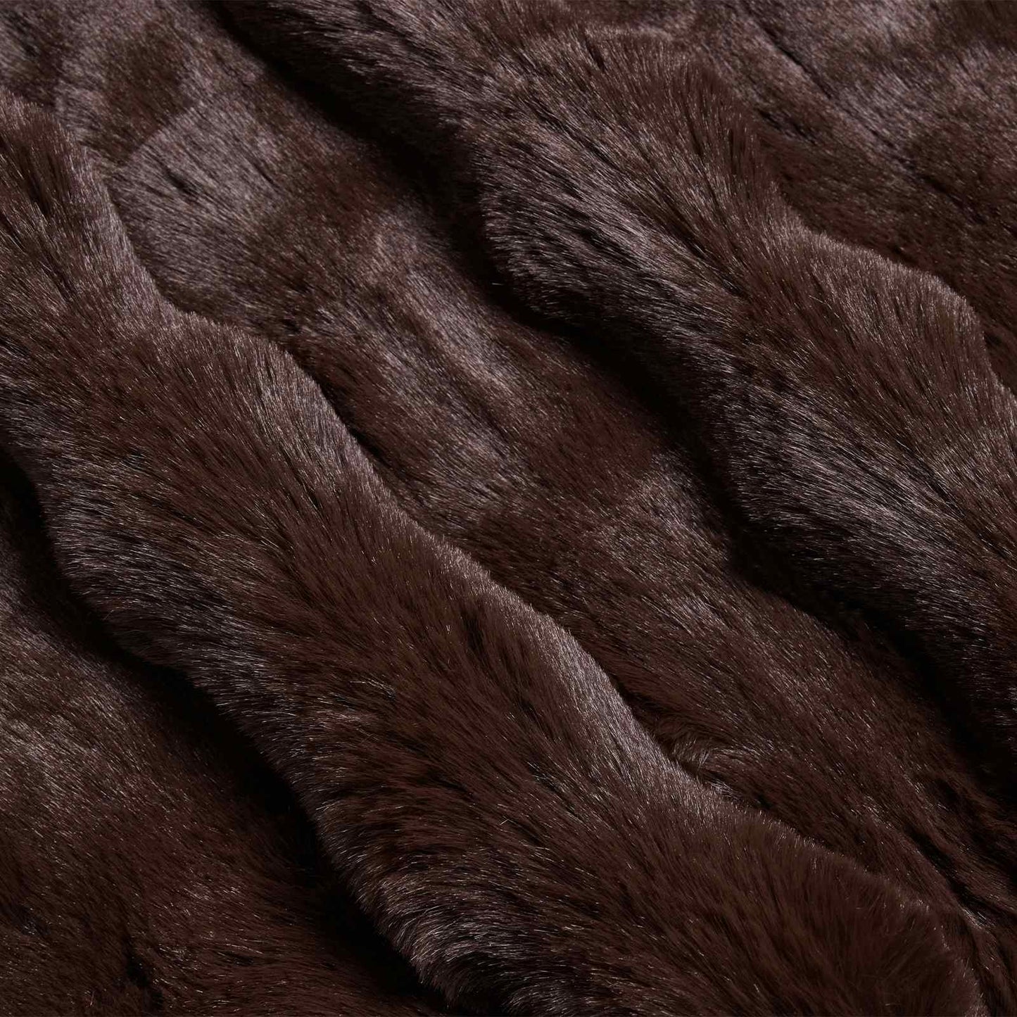 Anti-Slip Faux Rabbit Fur Blanket Olite Camel 130 x 150 cm