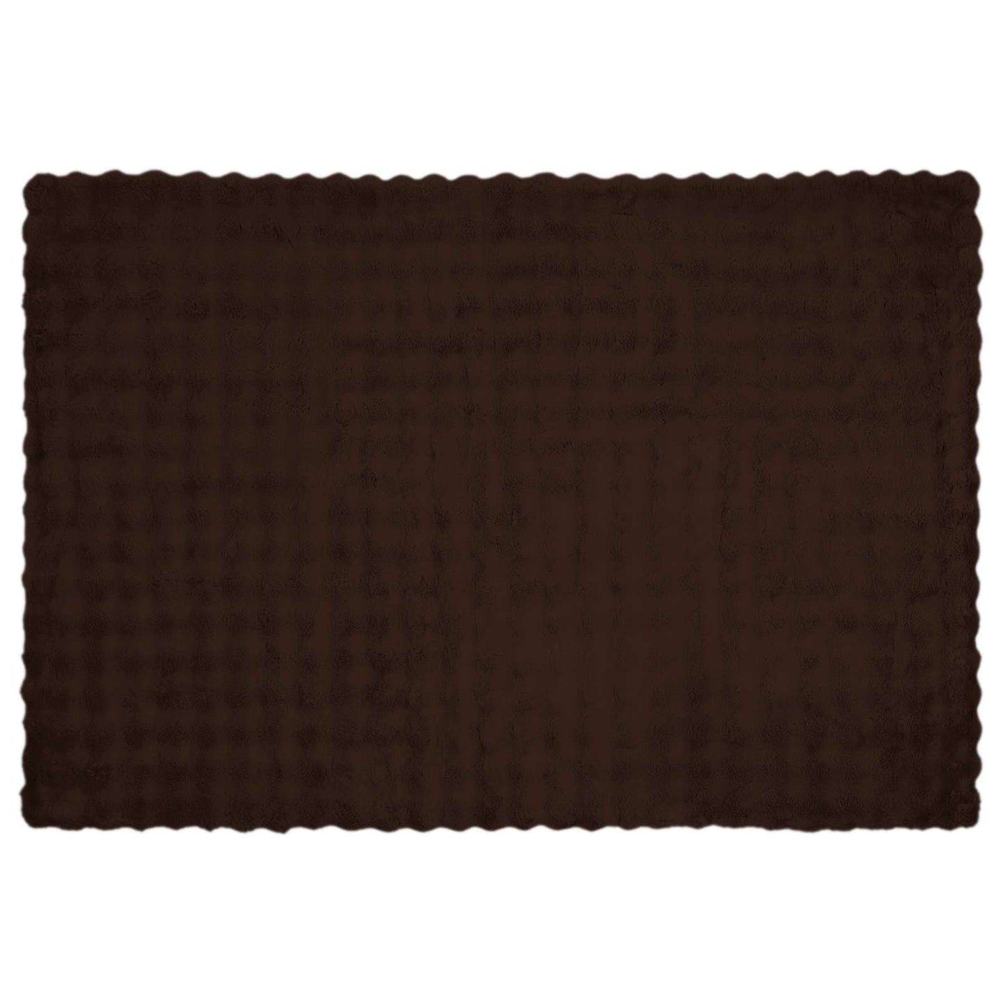 Anti-Slip Faux Rabbit Fur Blanket Olite Camel 130 x 150 cm