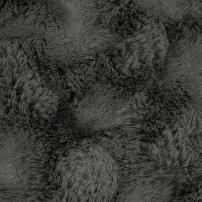 Anti-Slip Faux Rabbit Fur Blanket Olite Dark Grey 130 x 150 cm