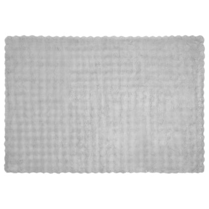 Anti-Slip Faux Rabbit Fur Blanket Olite 4 pcs Grey 150 x 220 cm