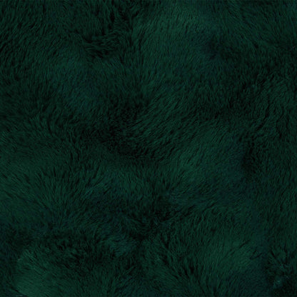 Anti-Slip Faux Rabbit Fur Blanket Olite Dark Green 240 x 270 cm