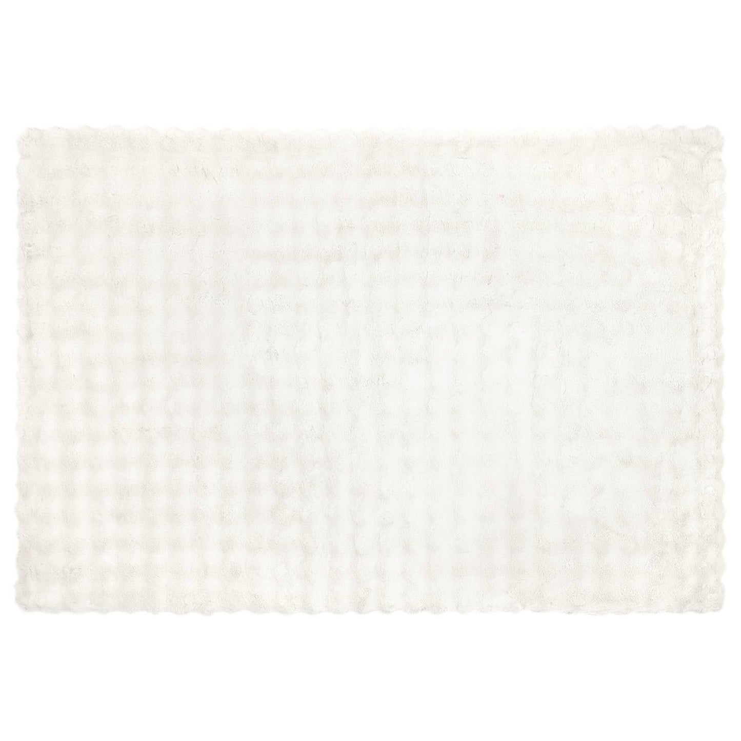 Anti-Slip Faux Rabbit Fur Blanket Olite White 150 x 220 cm