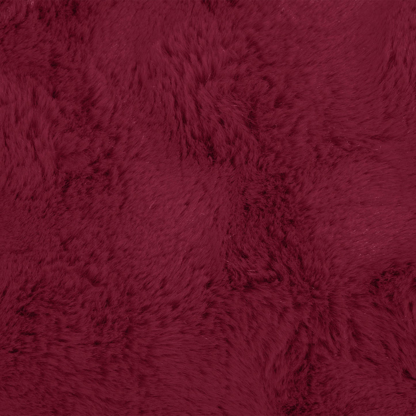 Anti-Slip Faux Rabbit Fur Blanket Olite Bordeaux Red Polyester