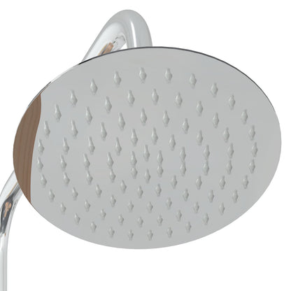 Outdoor Shower 223 cm Solid Pine Wood and Stainless Steel