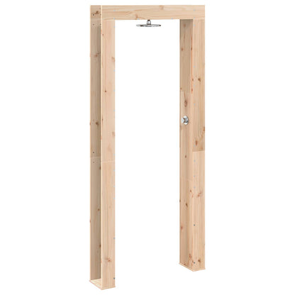 Outdoor Shower 226 cm Solid Pine Wood and Stainless Steel