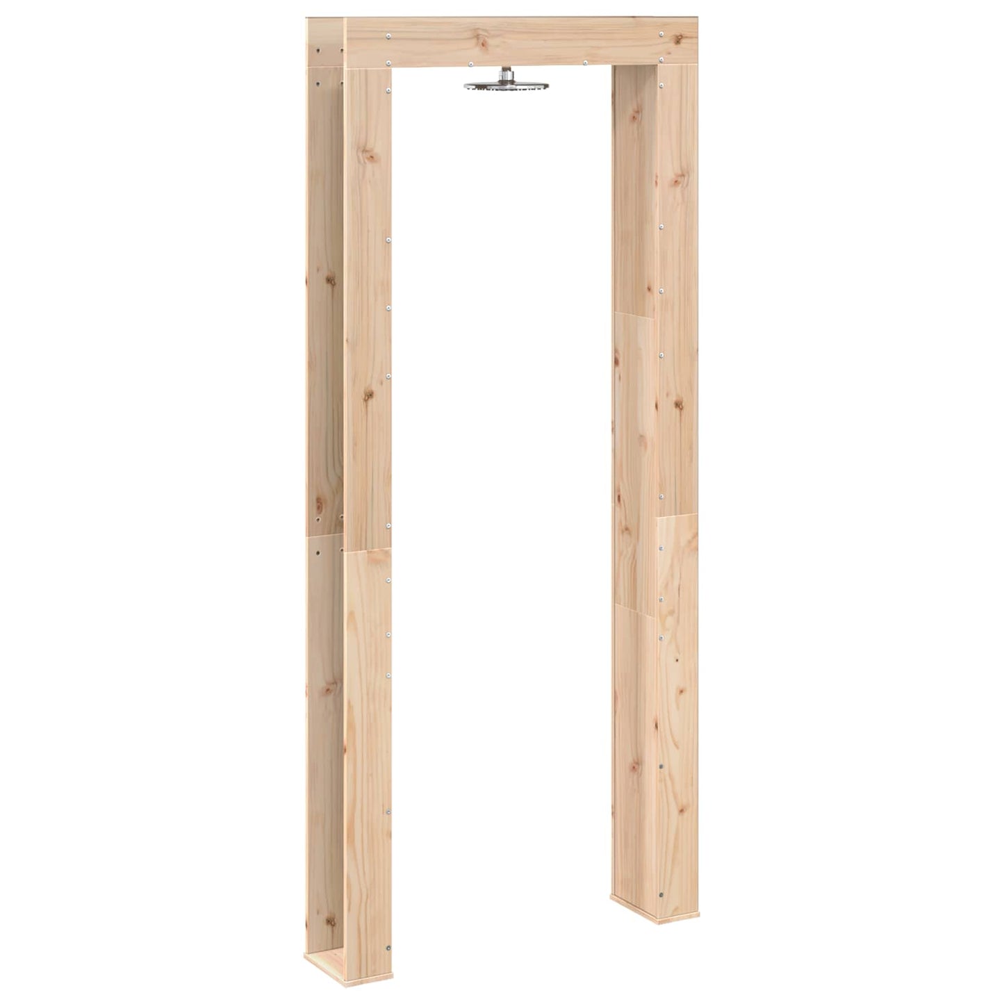 Outdoor Shower 226 cm Solid Pine Wood and Stainless Steel