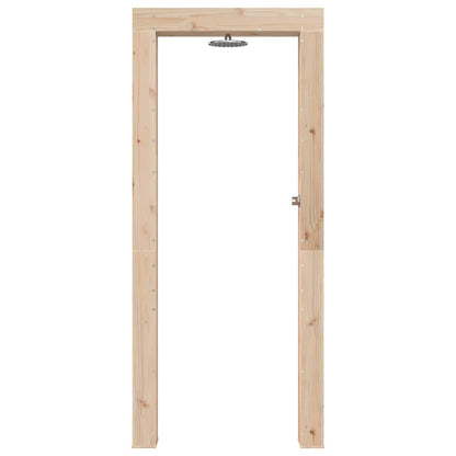 Outdoor Shower 226 cm Solid Pine Wood and Stainless Steel
