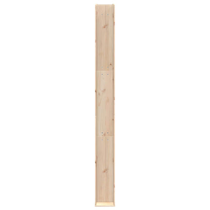Outdoor Shower 226 cm Solid Pine Wood and Stainless Steel