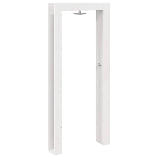 Outdoor Shower 226 cm Solid Pine Wood and Stainless Steel White