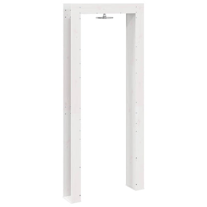 Outdoor Shower 226 cm Solid Pine Wood and Stainless Steel White