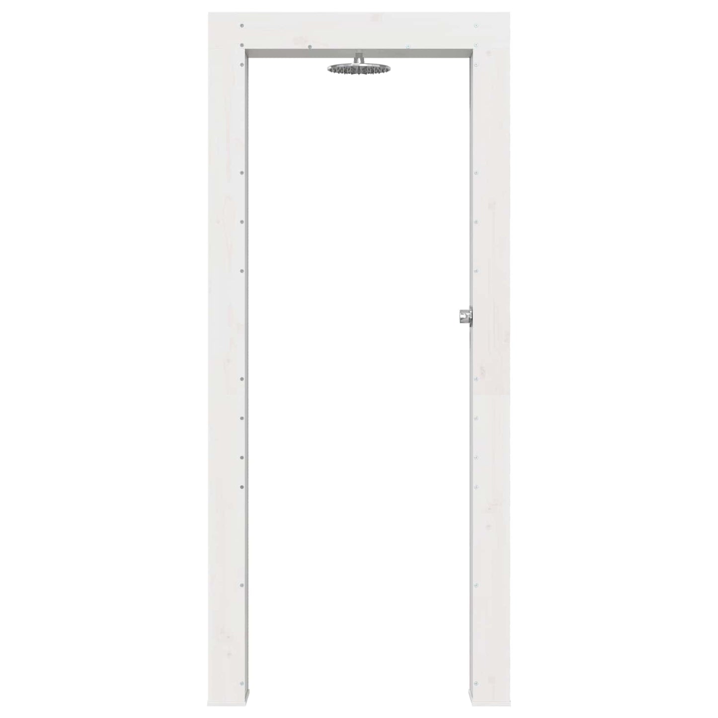 Outdoor Shower 226 cm Solid Pine Wood and Stainless Steel White
