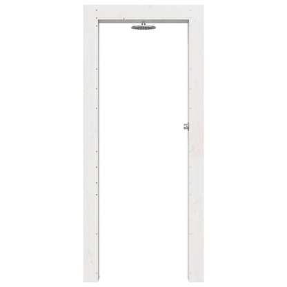 Outdoor Shower 226 cm Solid Pine Wood and Stainless Steel White
