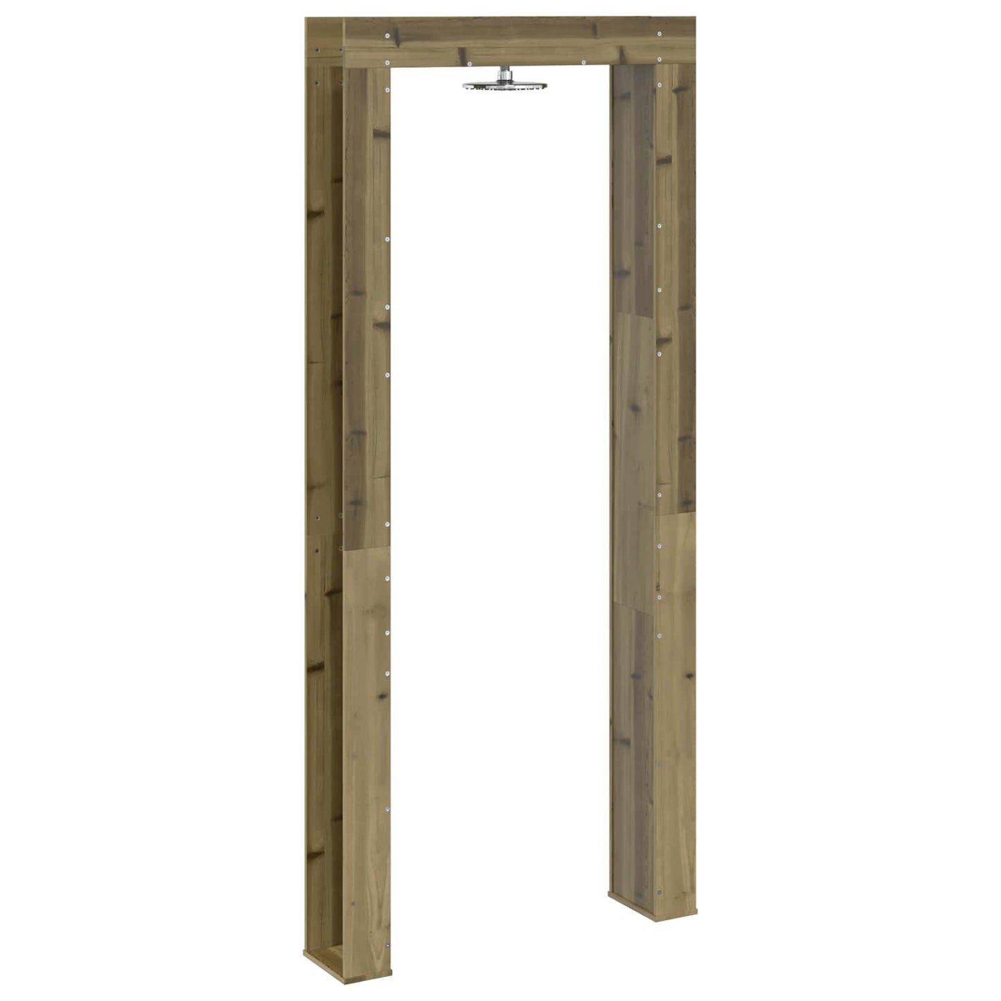 Outdoor Shower 226 cm Impregnated Pine Wood and Stainless Steel