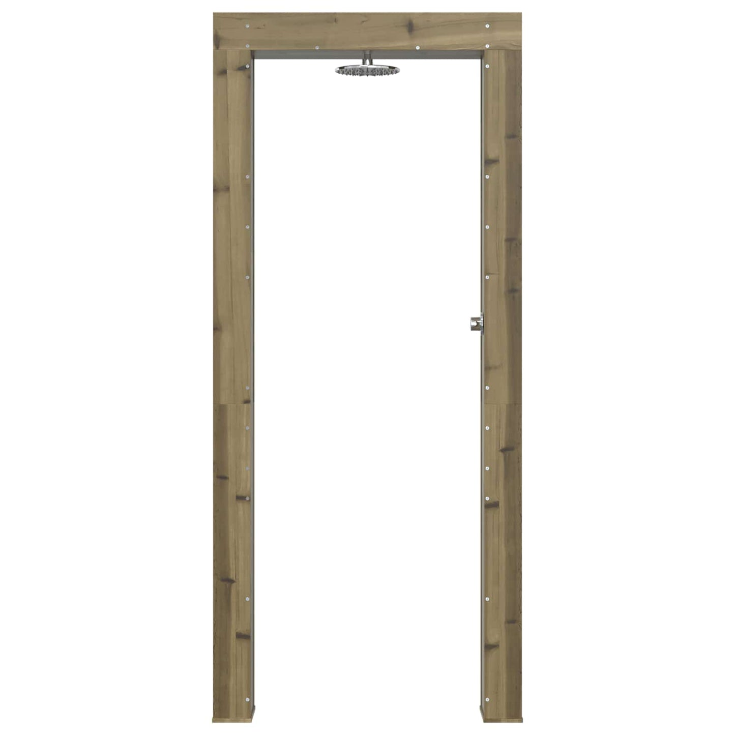 Outdoor Shower 226 cm Impregnated Pine Wood and Stainless Steel