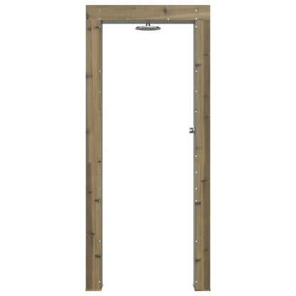 Outdoor Shower 226 cm Impregnated Pine Wood and Stainless Steel