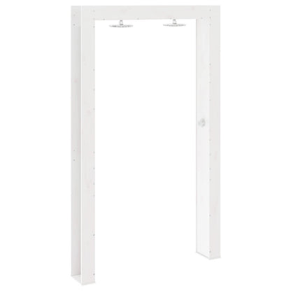 Outdoor Shower 226 cm Solid Pine Wood and Stainless Steel White