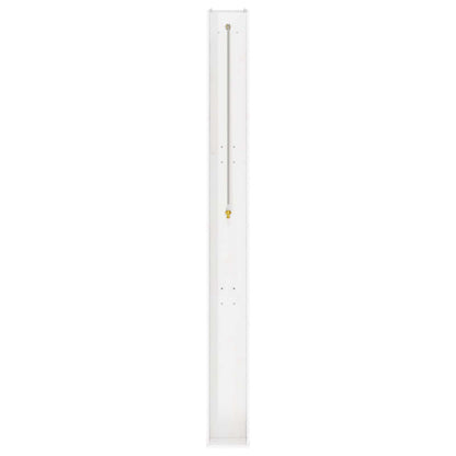 Outdoor Shower 226 cm Solid Pine Wood and Stainless Steel White