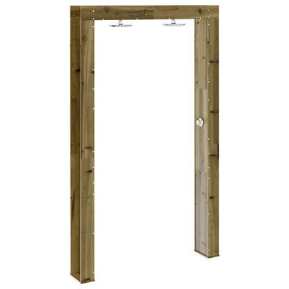 Outdoor Shower 226 cm Impregnated Pine Wood and Stainless Steel