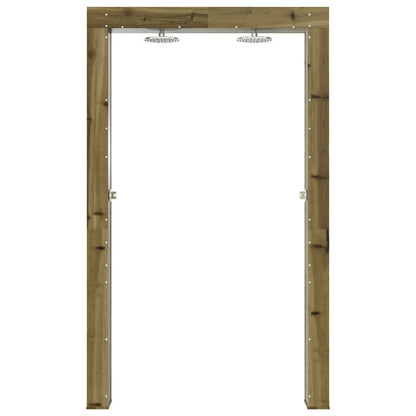 Outdoor Shower 226 cm Impregnated Pine Wood and Stainless Steel