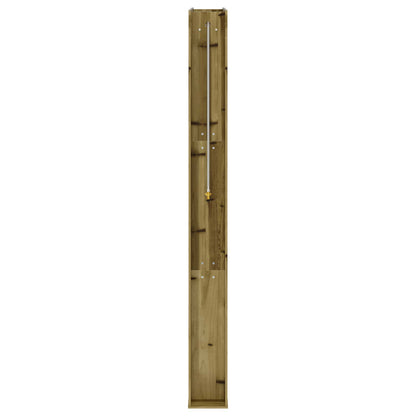 Outdoor Shower 226 cm Impregnated Pine Wood and Stainless Steel