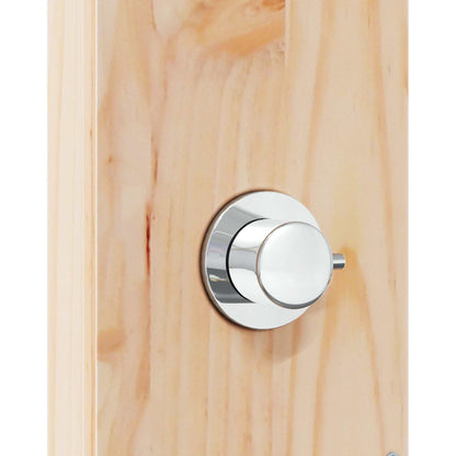 Outdoor Shower 214.5 cm Solid Pine Wood and Stainless Steel