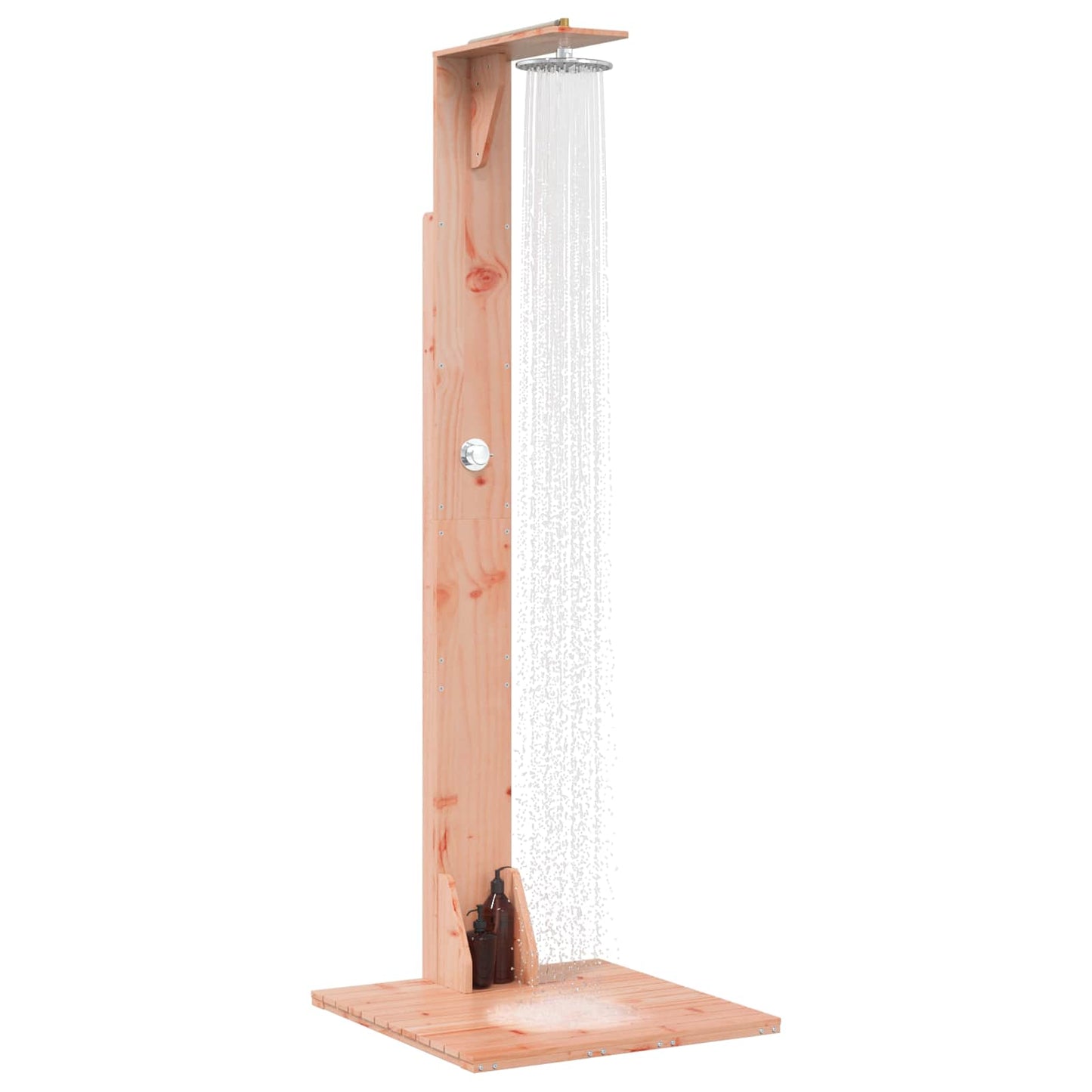 Outdoor Shower 214.5 cm Solid Douglas Wood and Stainless Steel