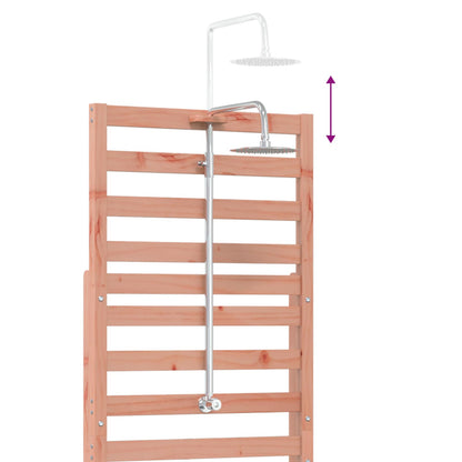 Outdoor Shower 225 cm Solid Douglas Wood and Stainless Steel