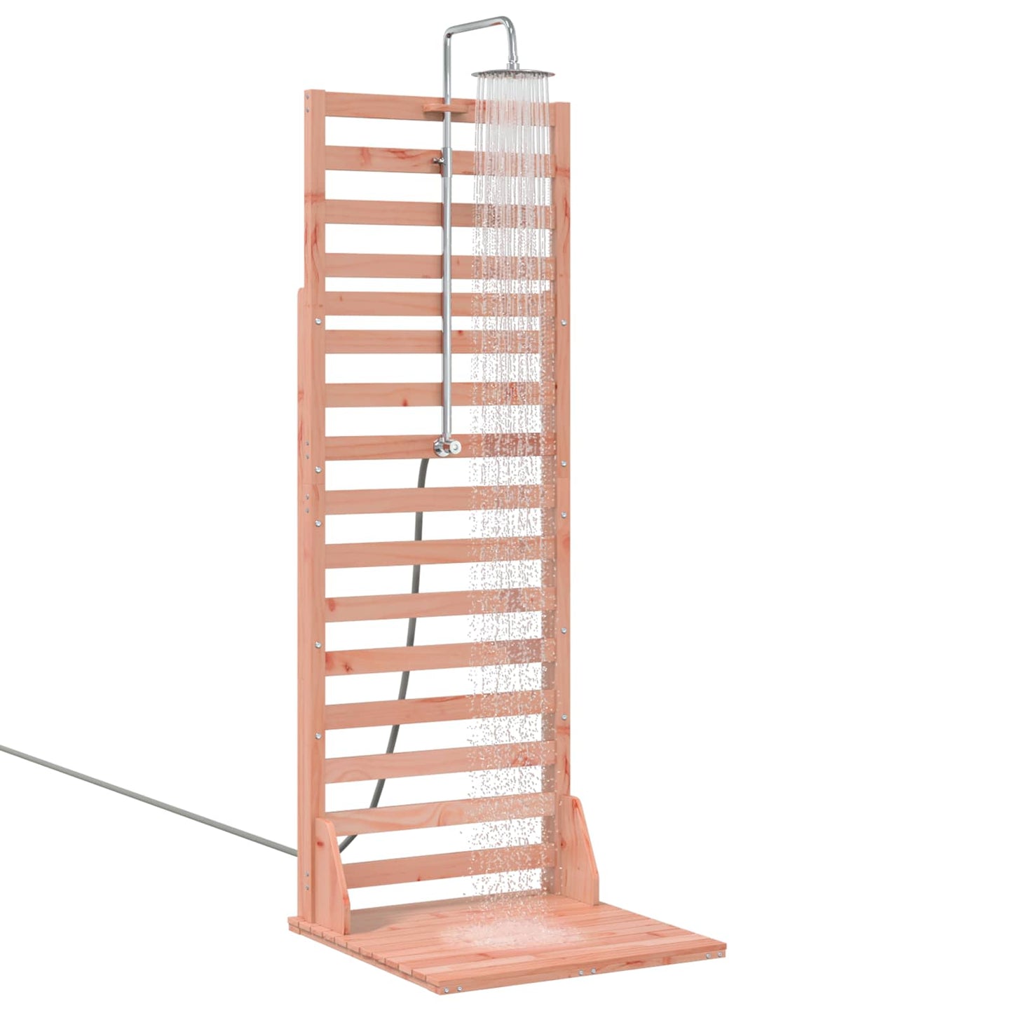 Outdoor Shower 225 cm Solid Douglas Wood and Stainless Steel