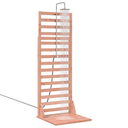 Outdoor Shower 225 cm Solid Douglas Wood and Stainless Steel