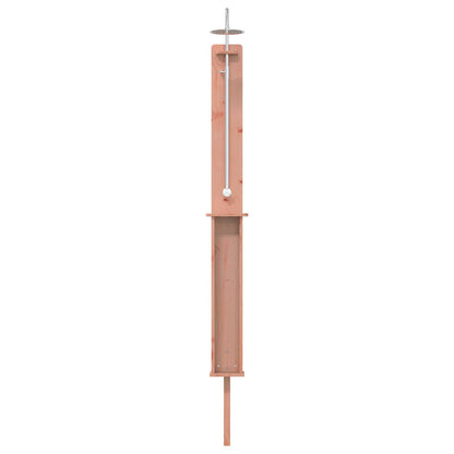 Outdoor Shower 246 cm Solid Douglas Wood and Stainless Steel
