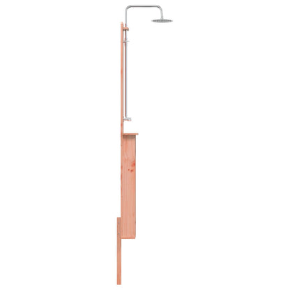 Outdoor Shower 246 cm Solid Douglas Wood and Stainless Steel