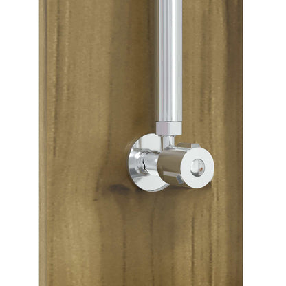 Outdoor Shower 246 cm Impregnated Pine Wood and Stainless Steel