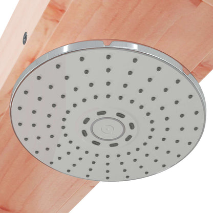 Outdoor Shower 210 cm Solid Douglas Wood and Stainless Steel