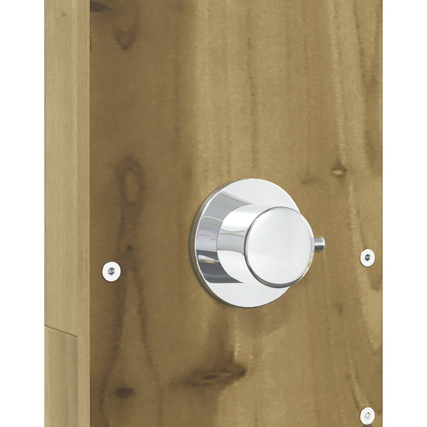 Outdoor Shower 210 cm Impregnated Pine Wood and Stainless Steel