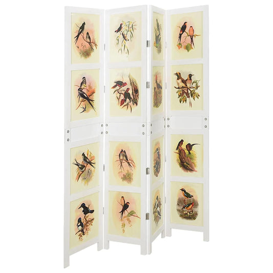 Romdivider Panel Folding White 141.5 x 165 cm MDF