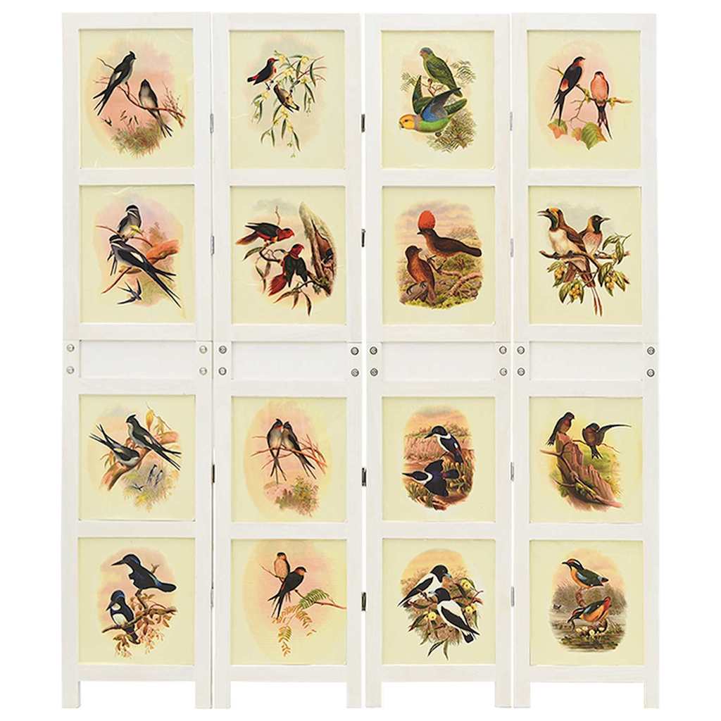 Romdivider Panel Folding White 141.5 x 165 cm MDF