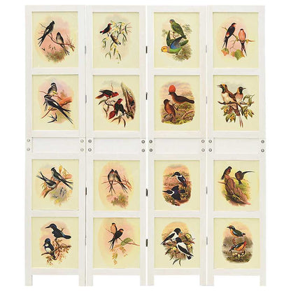 Romdivider Panel Folding White 141.5 x 165 cm MDF