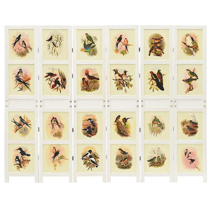 Romdivider Panel Folding White 212 x 165 cm MDF