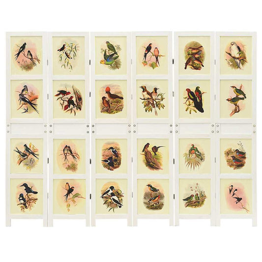 Romdivider Panel Folding White 212 x 165 cm MDF