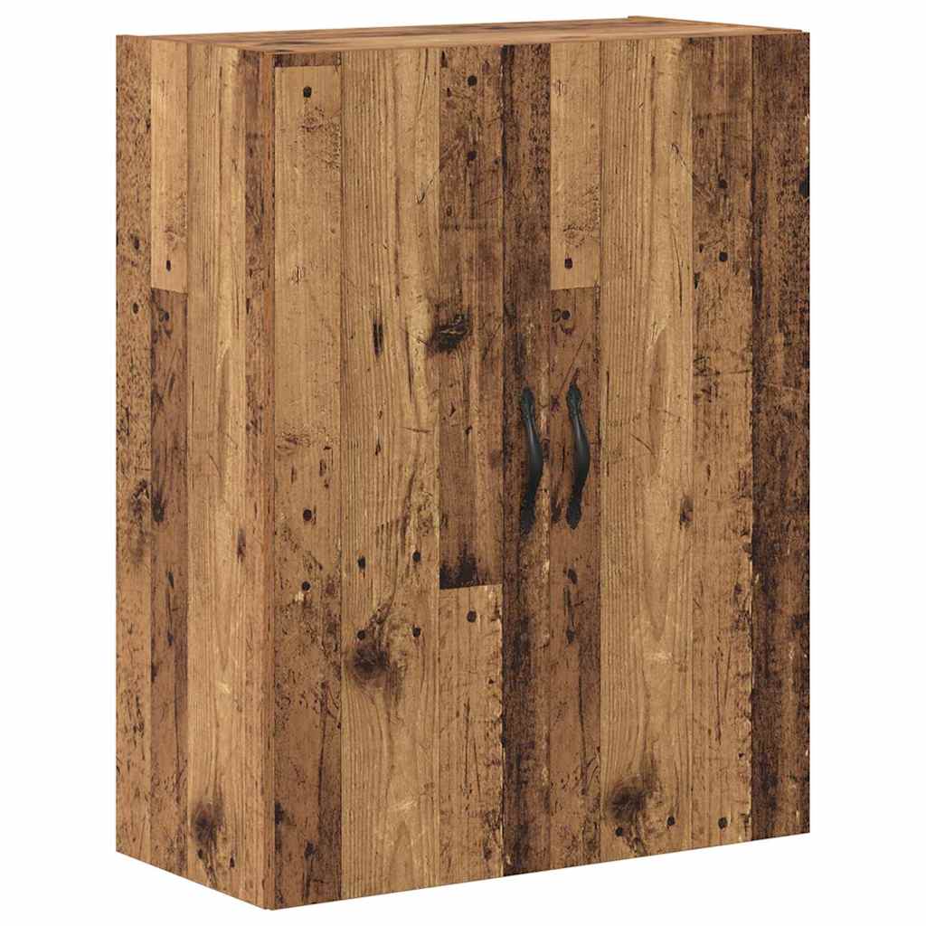 Highboard 2 pcs Old Wood Engineered Wood and Glass