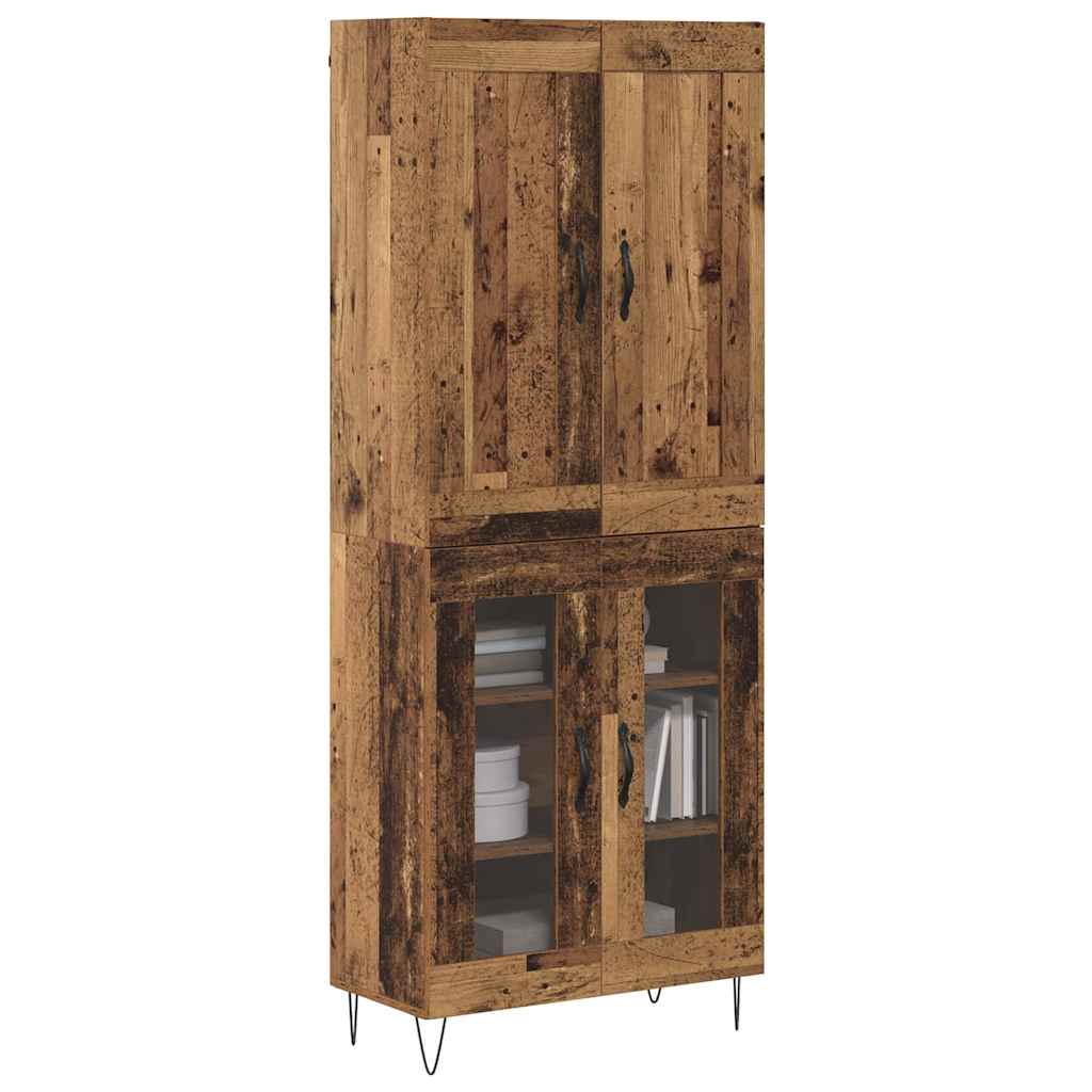 Highboard Old Wood 69.5 x 34 x 180 cm Engineered Wood