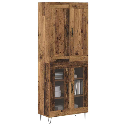 Highboard Old Wood 69.5 x 34 x 180 cm Engineered Wood