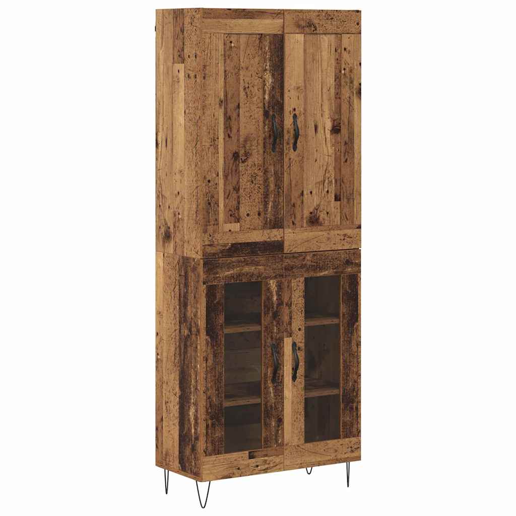 Highboard Old Wood 69.5 x 34 x 180 cm Engineered Wood