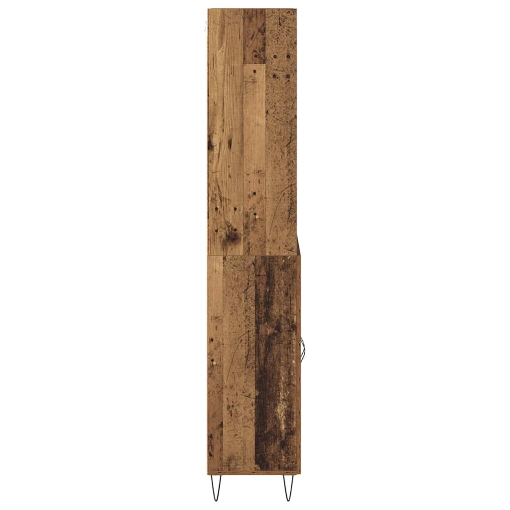 Highboard 2 pcs Old Wood Engineered Wood
