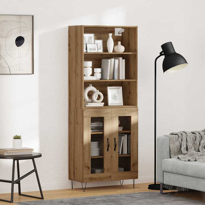 Highboard 2 pcs Artisan Oak Engineered Wood