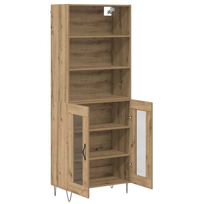 Highboard 2 pcs Artisan Oak Engineered Wood