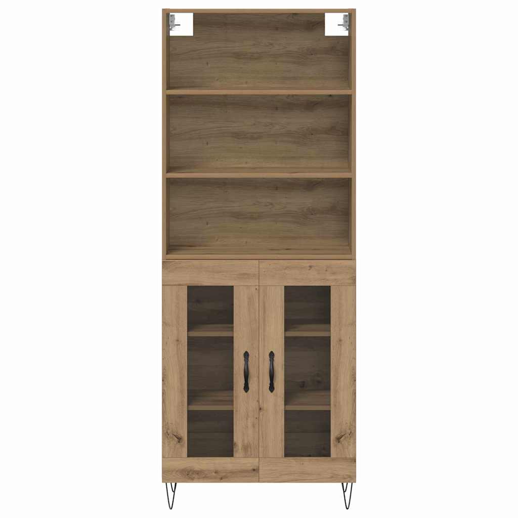 Highboard 2 pcs Artisan Oak Engineered Wood