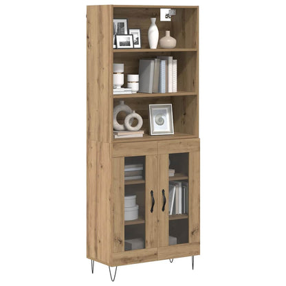 Highboard 2 pcs Artisan Oak Engineered Wood