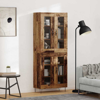 Highboard Old Wood 69.5 x 34 x 180 cm Engineered Wood