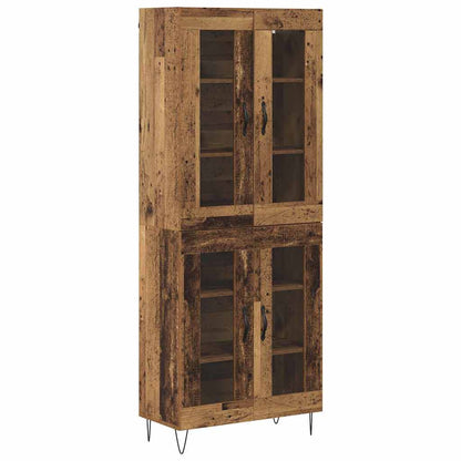 Highboard Old Wood 69.5 x 34 x 180 cm Engineered Wood